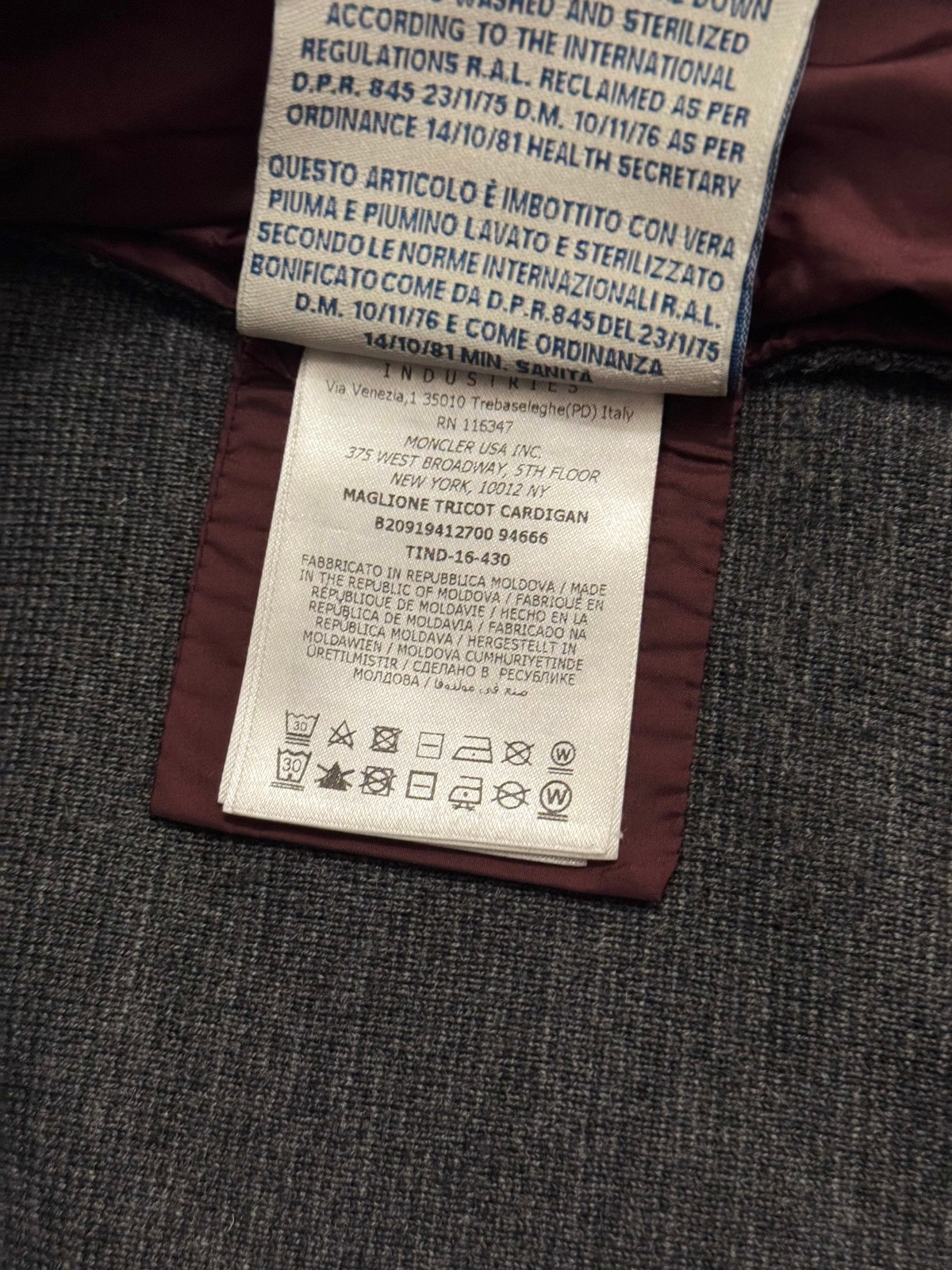 Moncler maglione tricot cardigan Size M