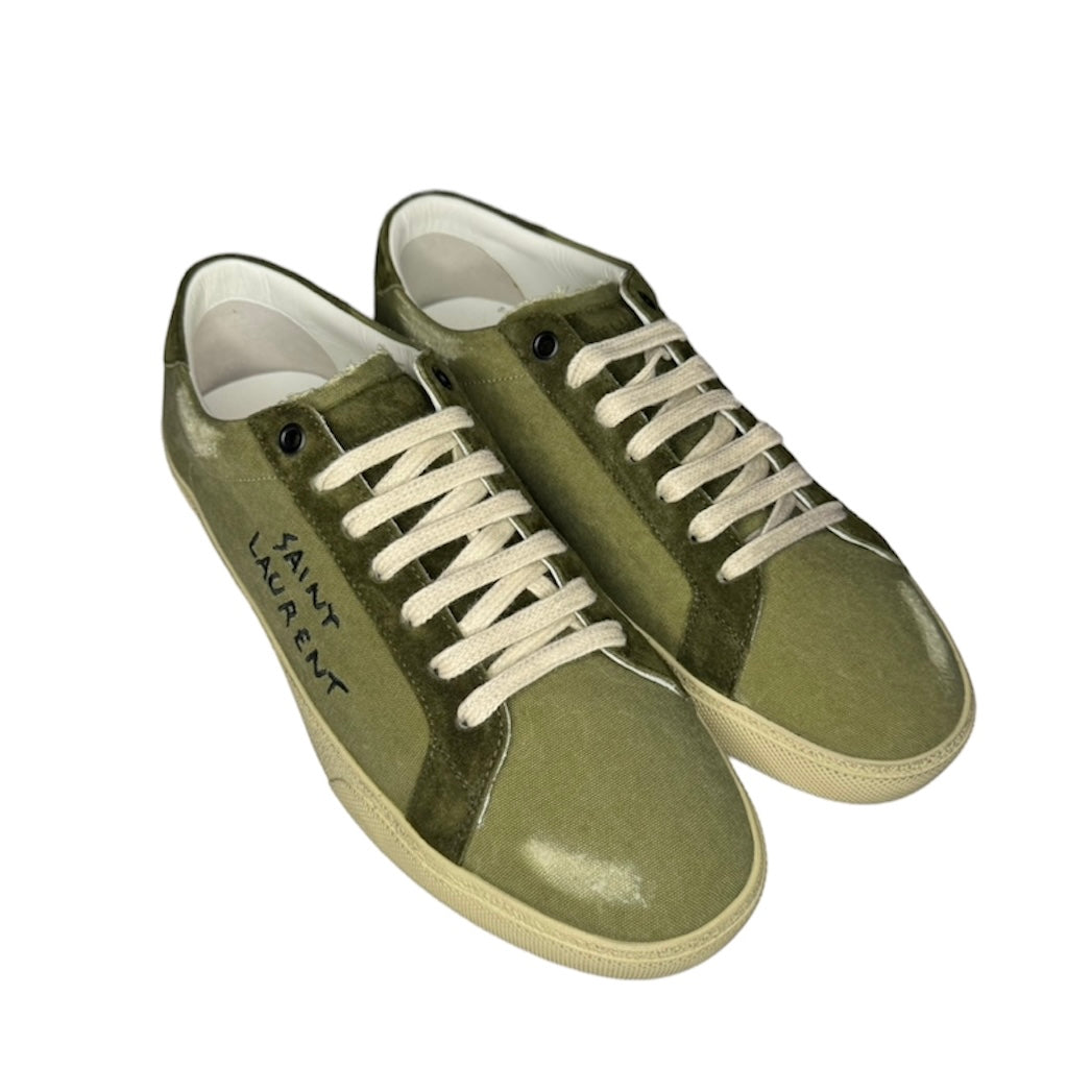 SAINT LAURENT GREEN COURT CLASSIC SNEAKER / EU 41