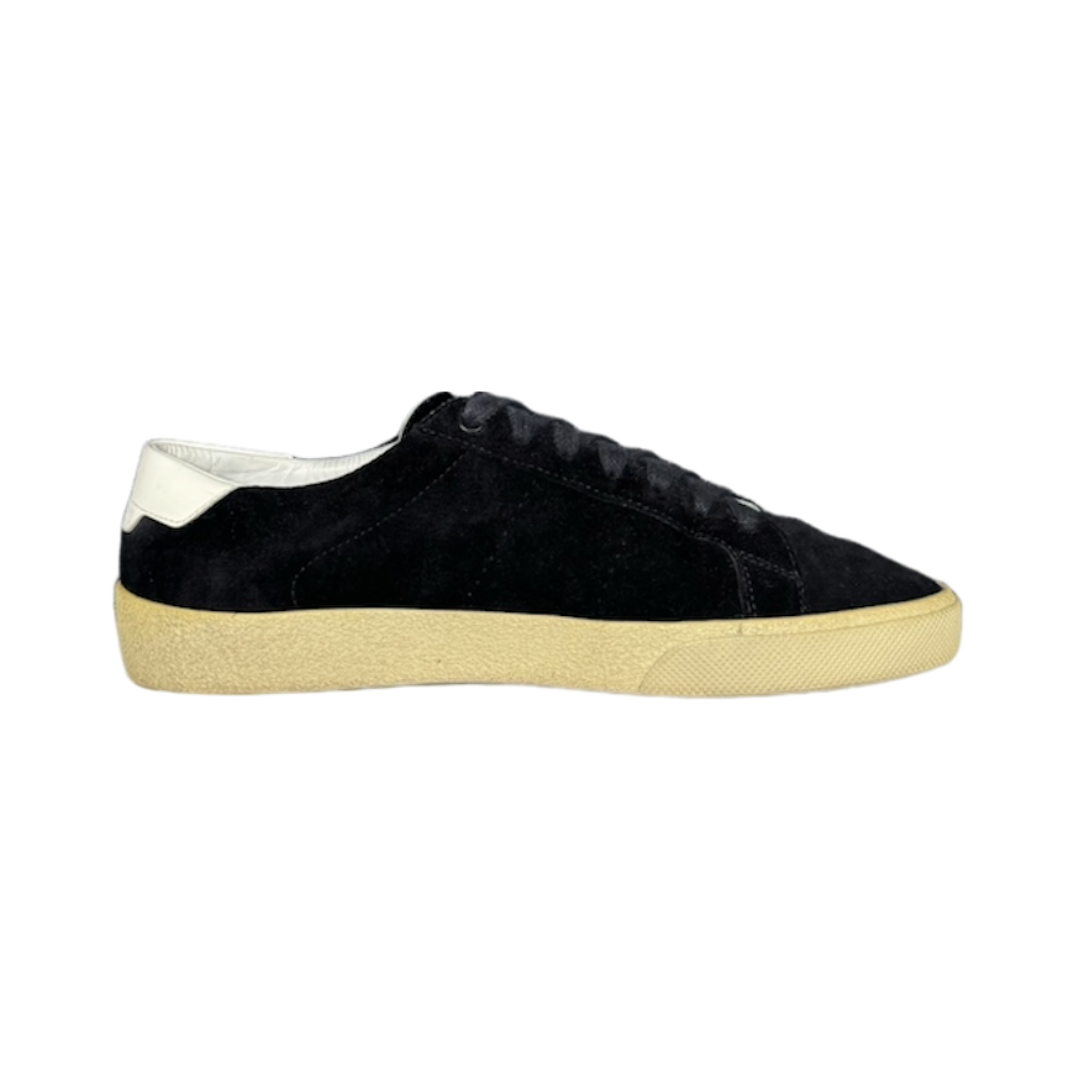 SAINT LAURENT SL 06 BLACK SUEDE SNEAKER / EU 40