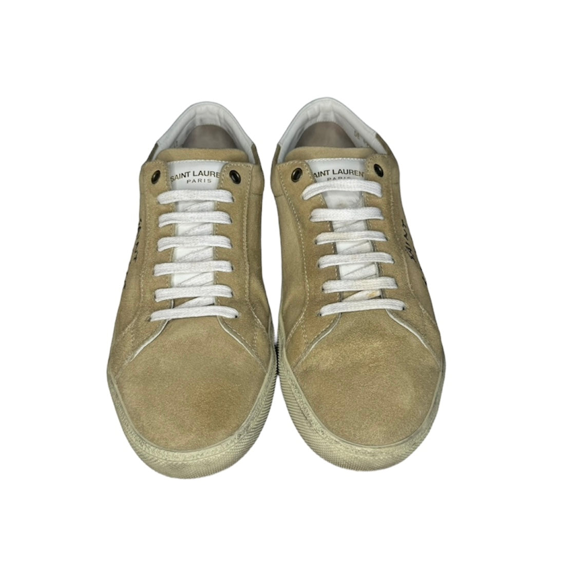 SAINT LAURENT BEIGE SL 06 SUEDE SNEAKER / EU 42