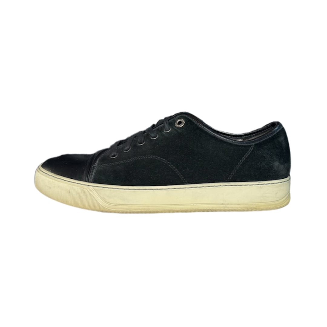 LANVIN BLACK DBB1 SUEDE SNEAKER / UK 8