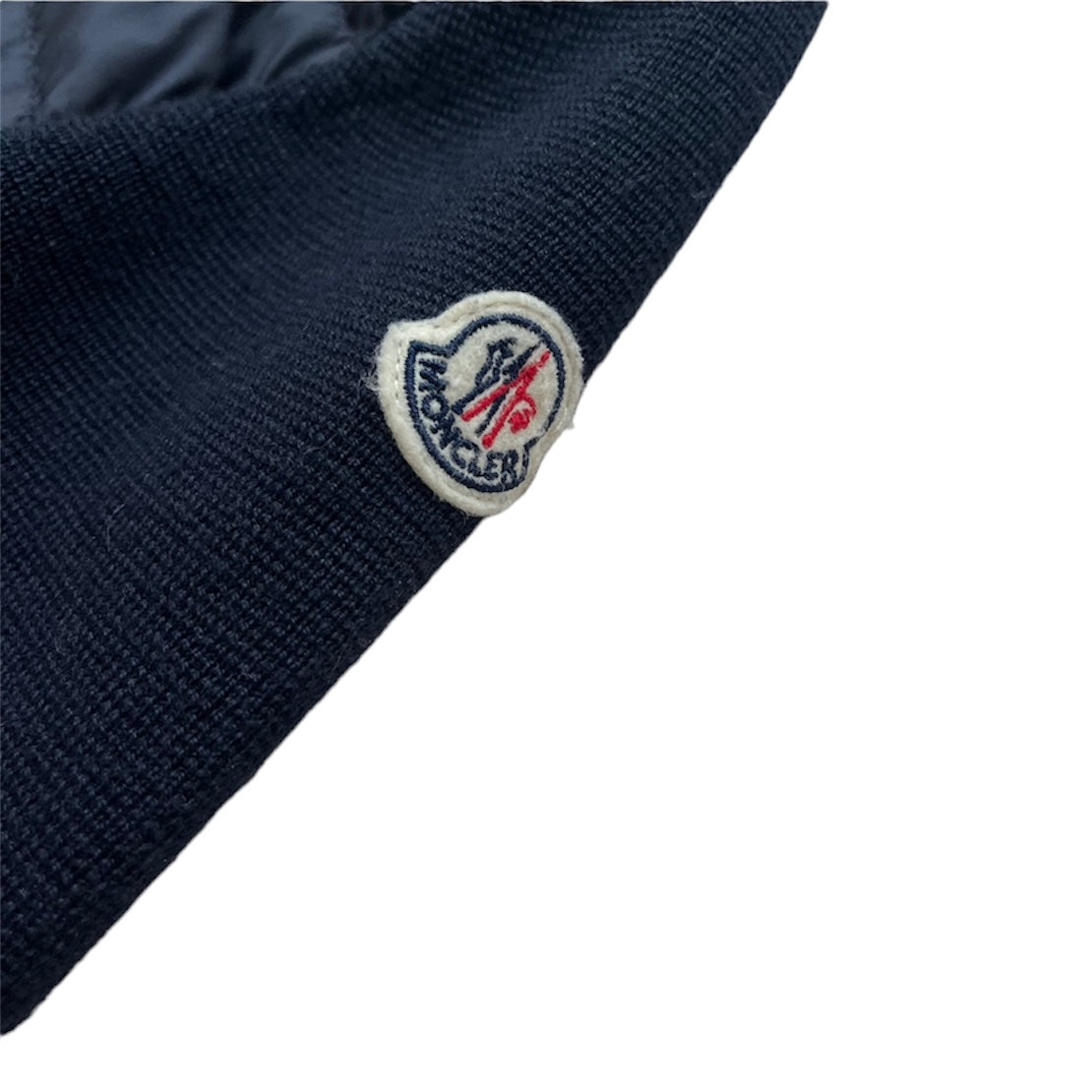 MONCLER NAVY TRICOT CARDIGAN / S