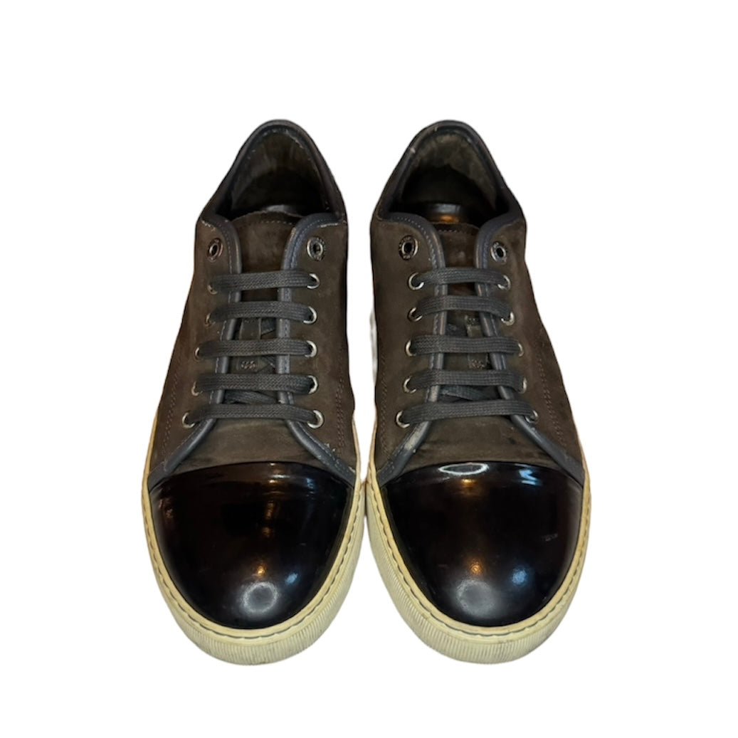 LANVIN BROWN SUEDE DBB1 SNEAKER / UK 8