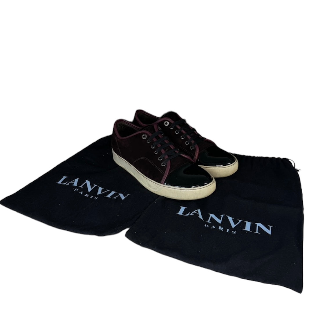 LANVIN DBB1 SUEDE BURGENDY SNEAKERS | EU 43