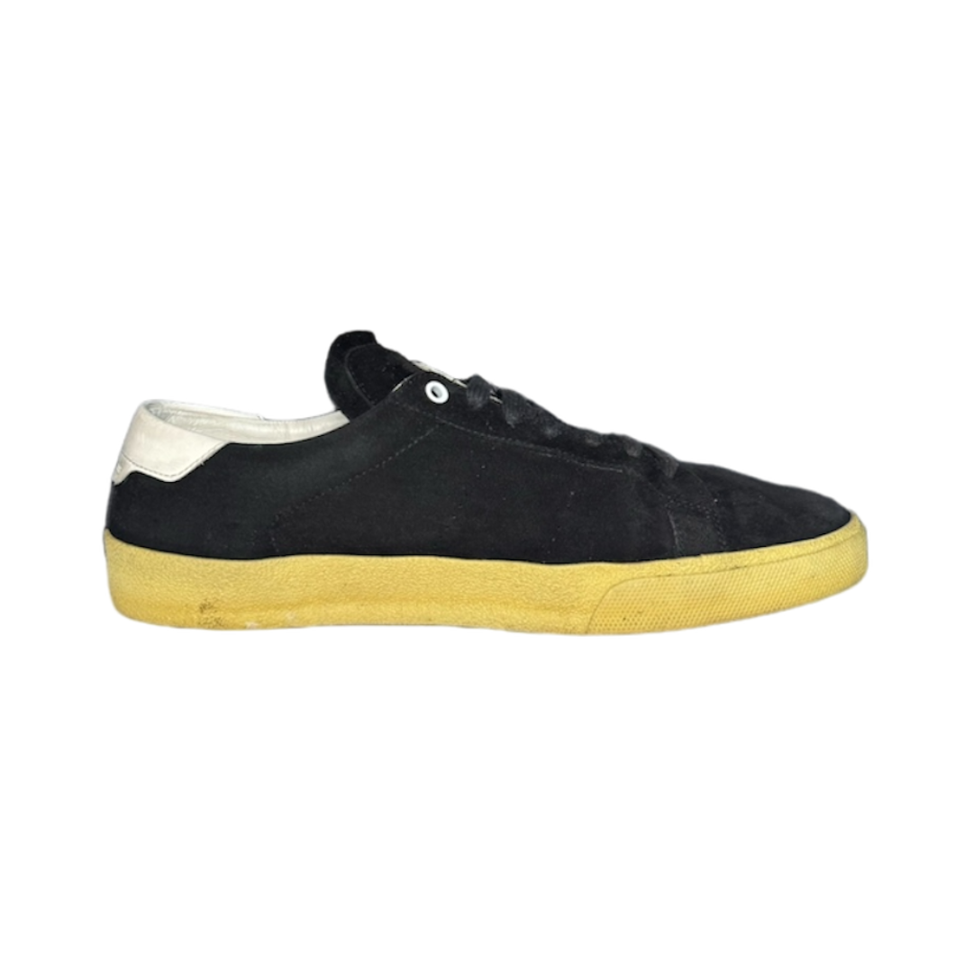 SAINT LAURENT BLACK SL 06 SUEDE SNEAKER / EU 44.5