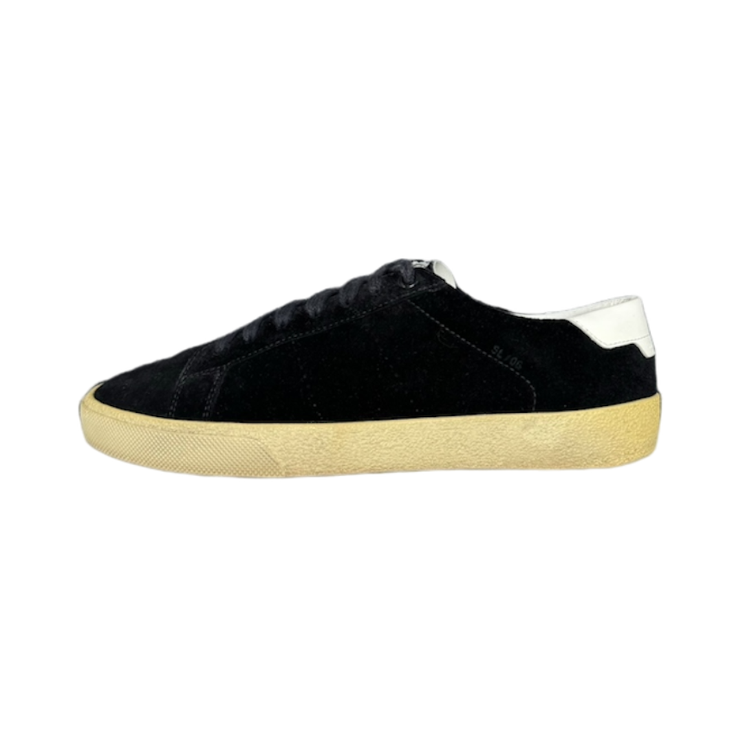 SAINT LAURENT SL 06 BLACK SUEDE SNEAKER / EU 40