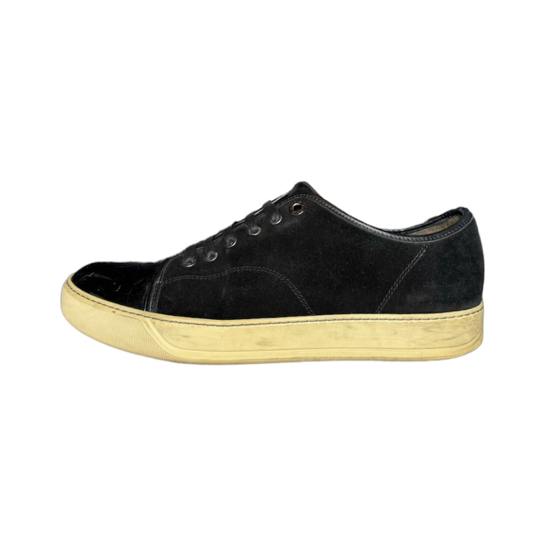 LANVIN BLACK SUEDE DBB1 SNEAKER / UK 8