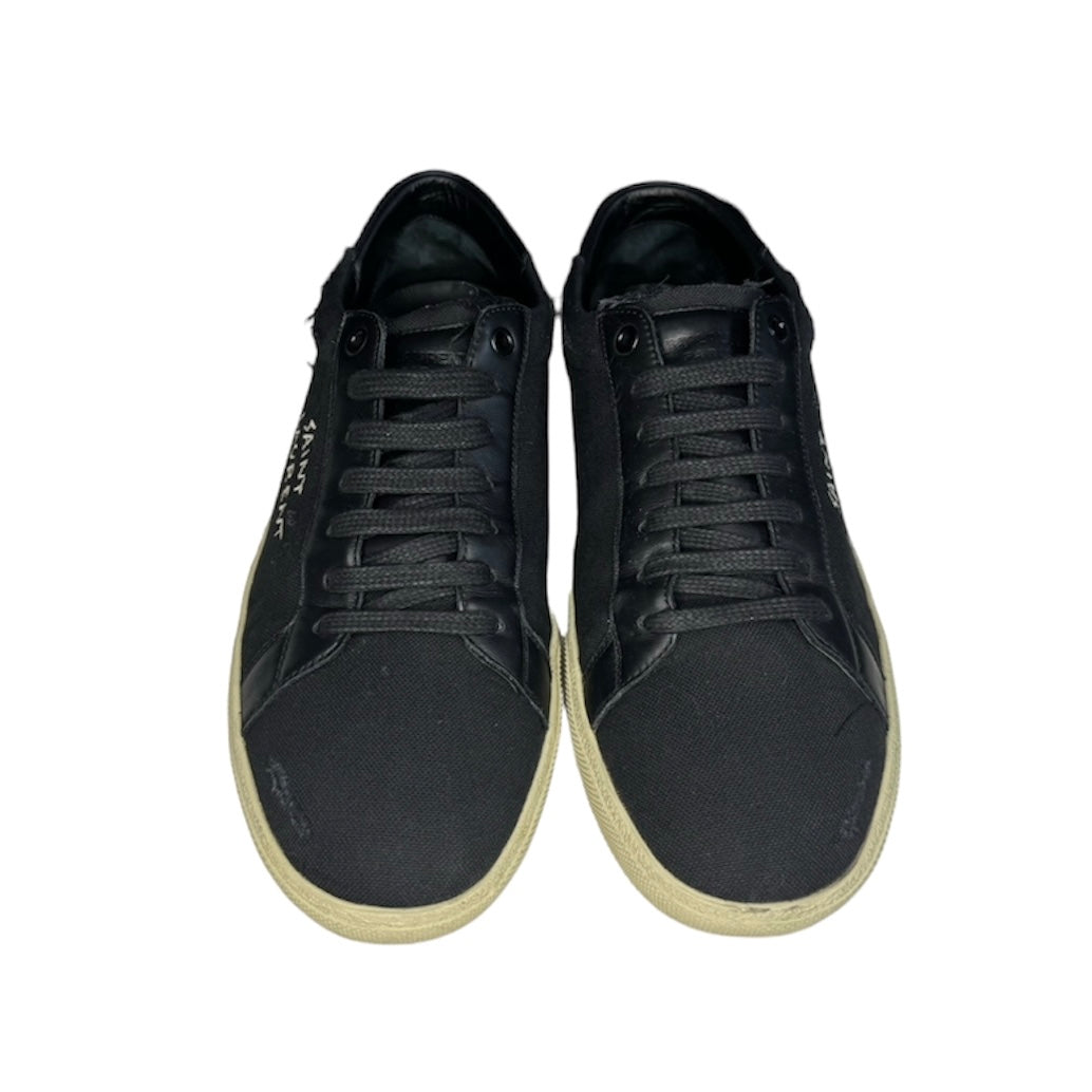 SAINT LAURENT BLACK CANVA SNEAKER / EU 41