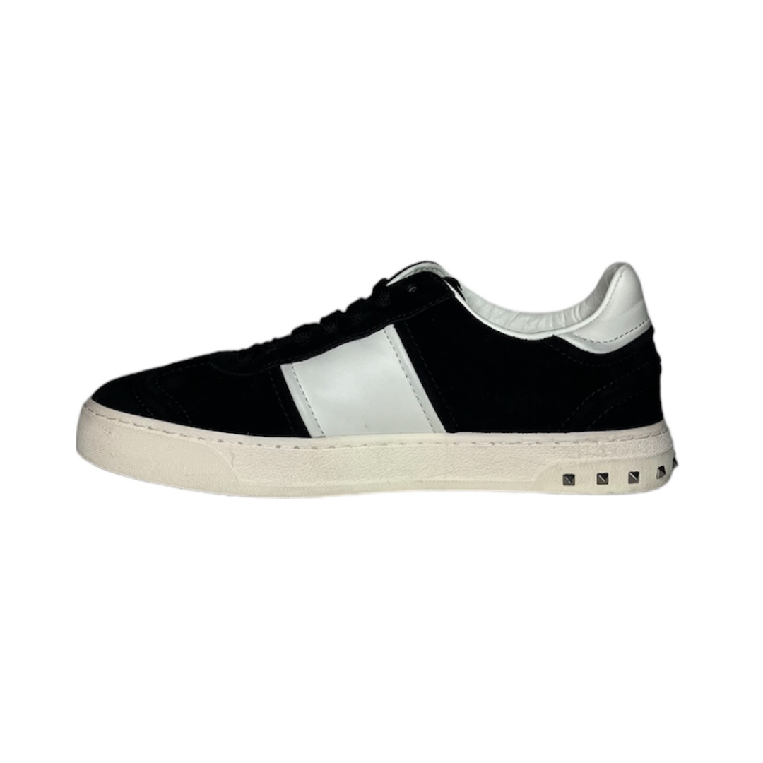 VALENTINO BLACK SUEDE FLYCREW SNEAKER / EU 40