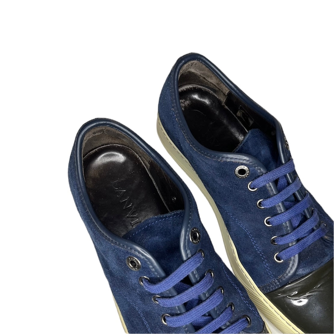 LANVIN BLUE DDB1 CAP TOE SNEAKER / UK 8