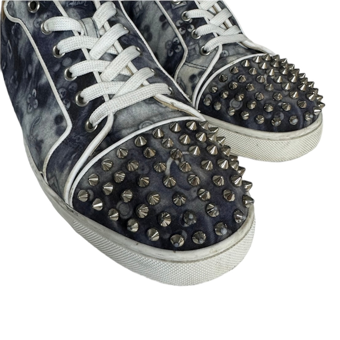 LOUBOUTIN LOUIS JUNIOR ORLATO SPIKES SNEAKER / EU 44.5