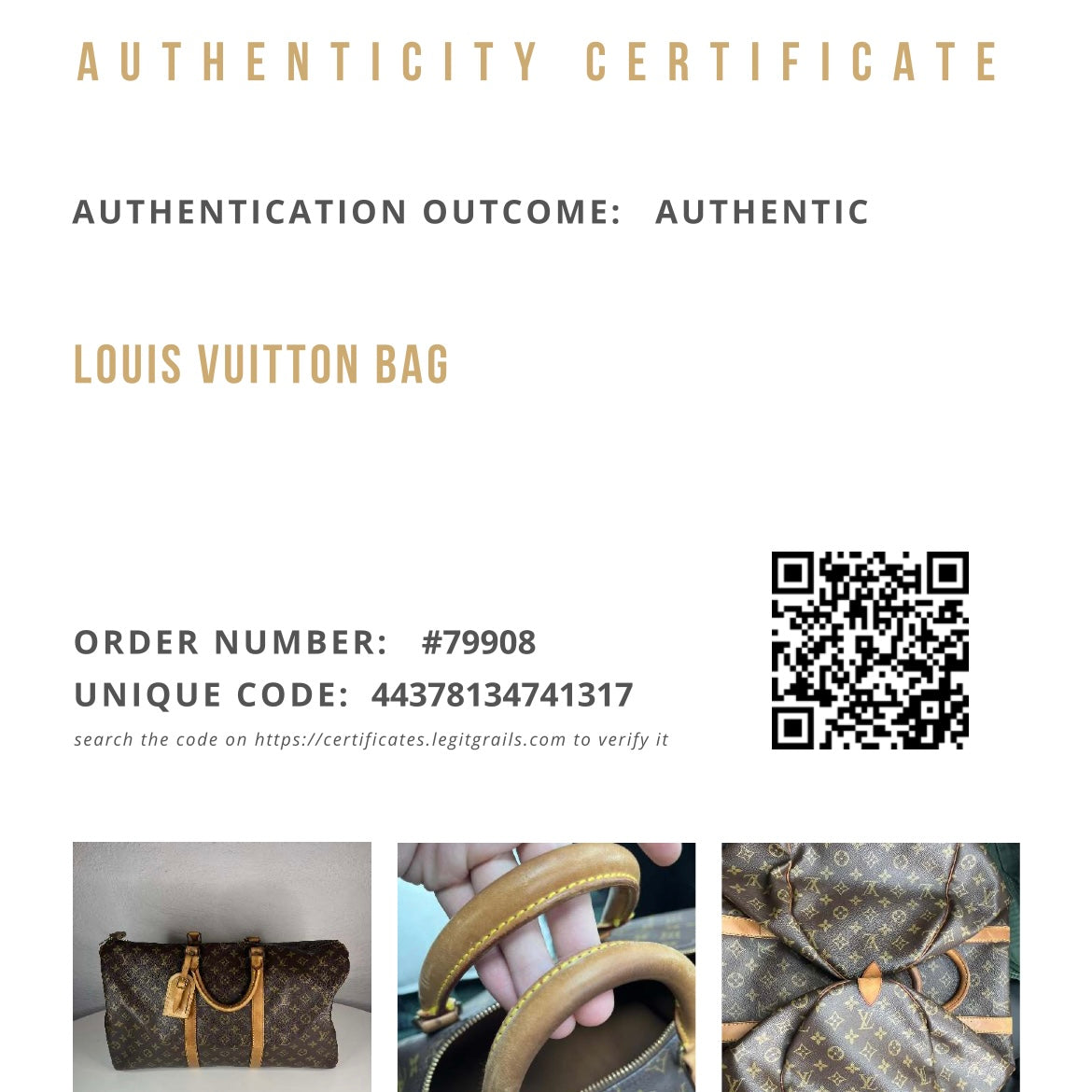 LOUIS VUITTON VINTAGE KEEPALL BOSTON BAG / 50