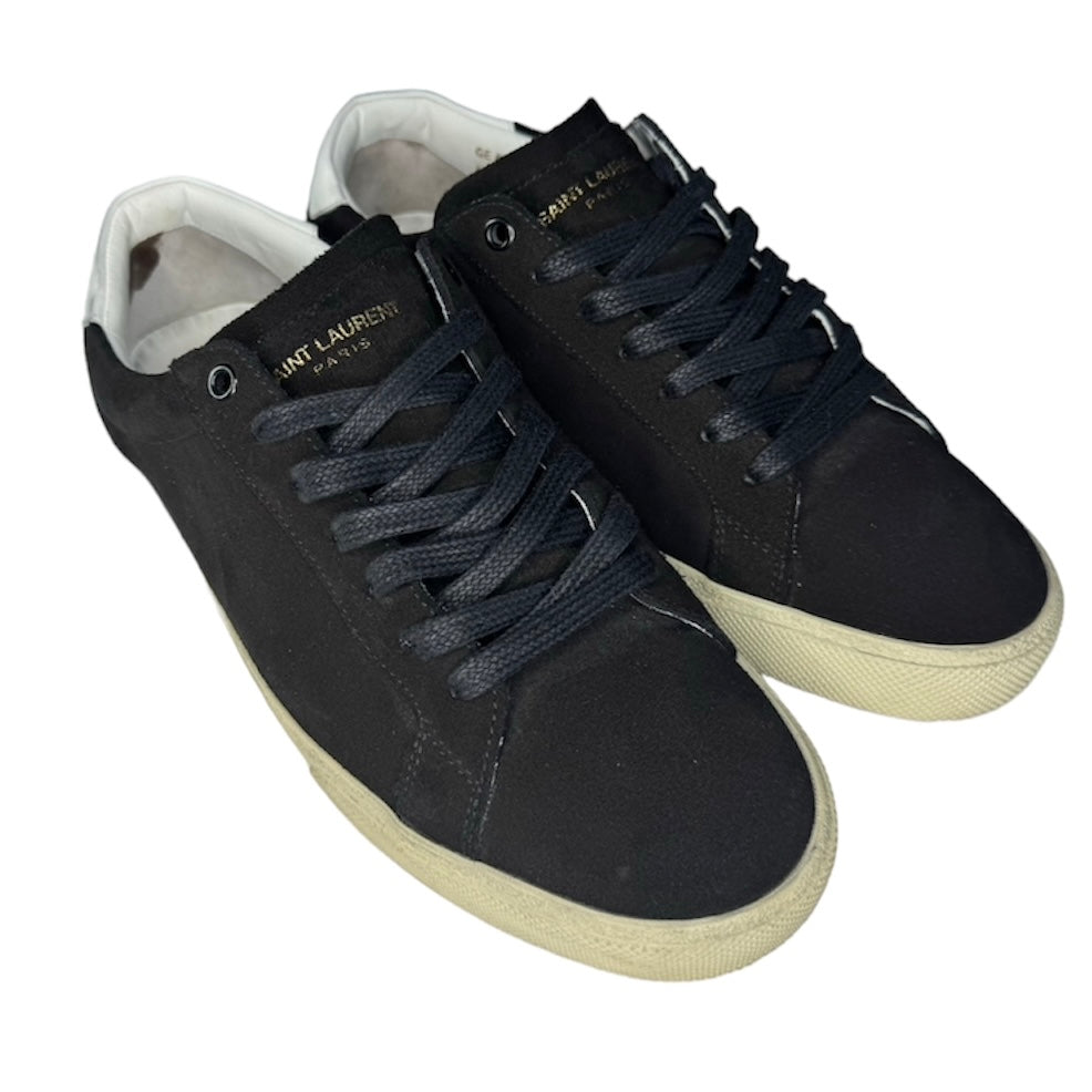 SAINT LAURENT BLACK SL 06 SUEDE SNEAKER / EU 41.5