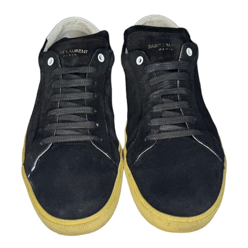 SAINT LAURENT BLACK SL 06 SUEDE SNEAKER / EU 44.5