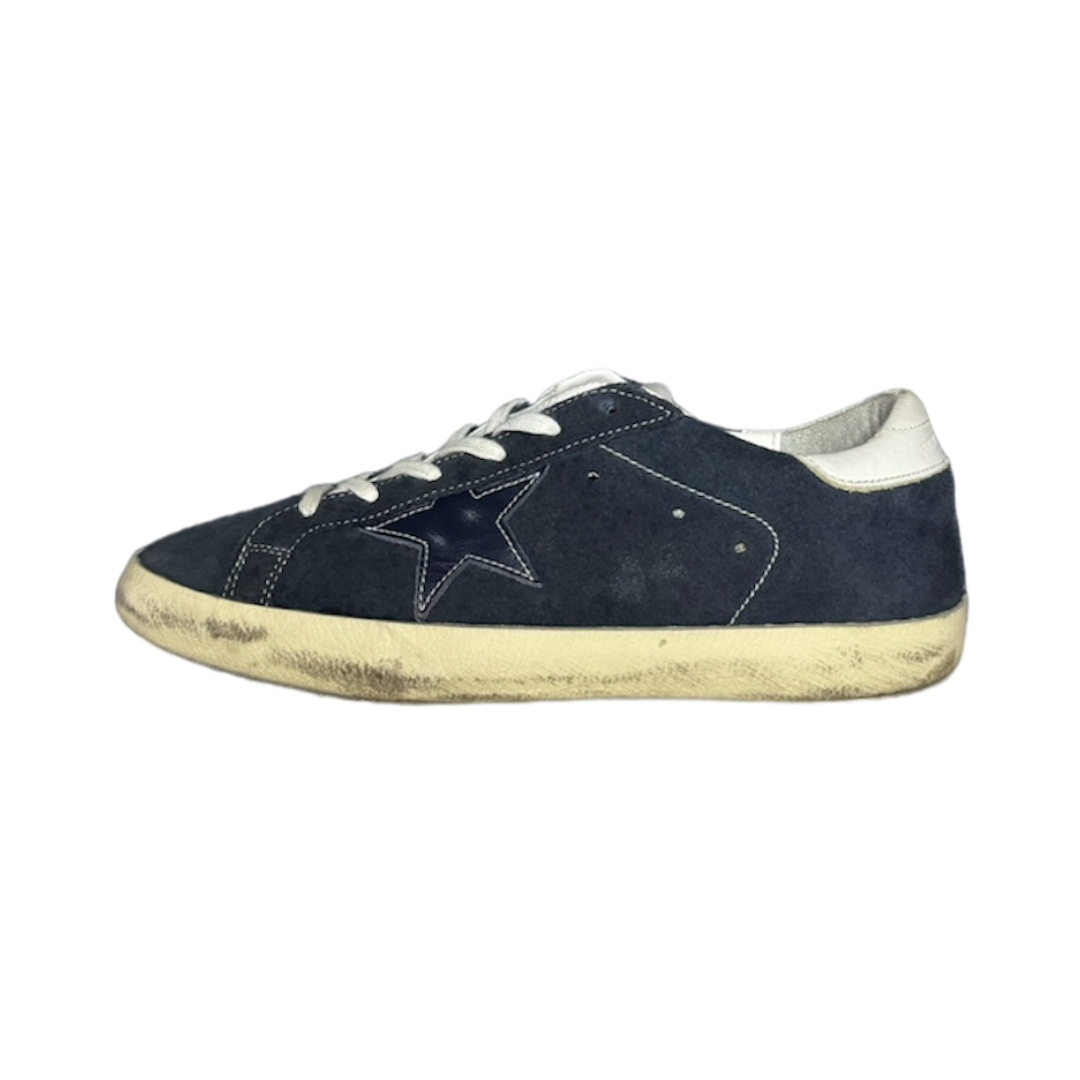 GOLDEN GOOSE NAVY SUPERSTAR SUEDE SNEAKER | EU 40