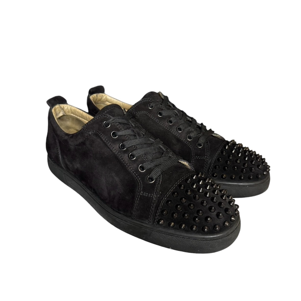 LOUBOUTIN LOUIS JUNIOR SNEAKER BLACK | SIZE: 44