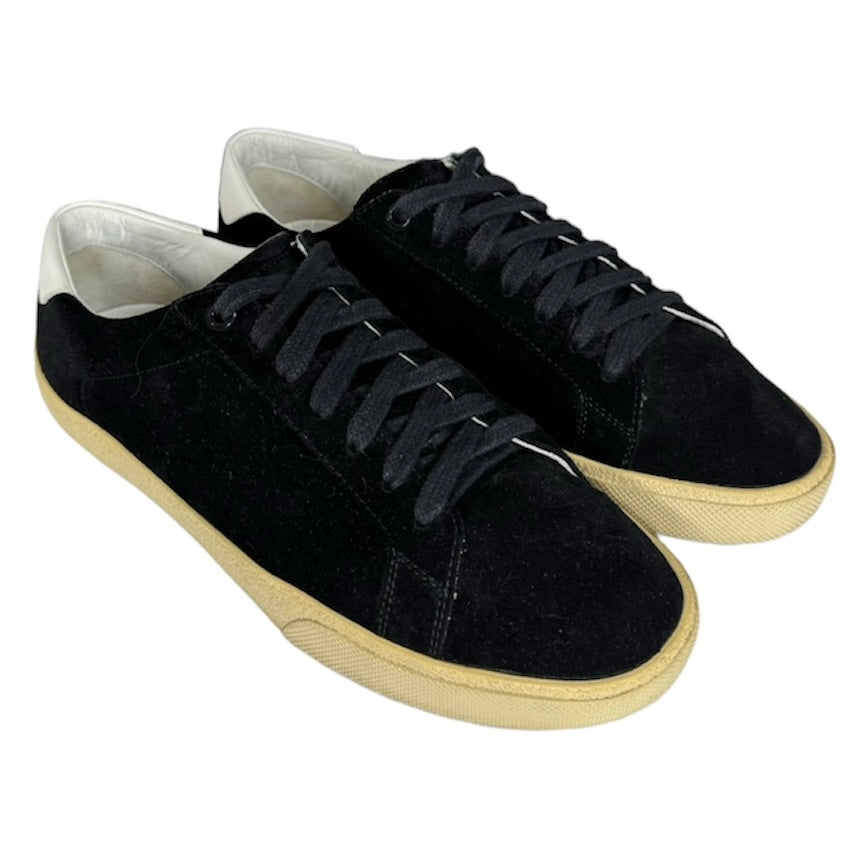 SAINT LAURENT SL 06 BLACK SUEDE SNEAKER / EU 40