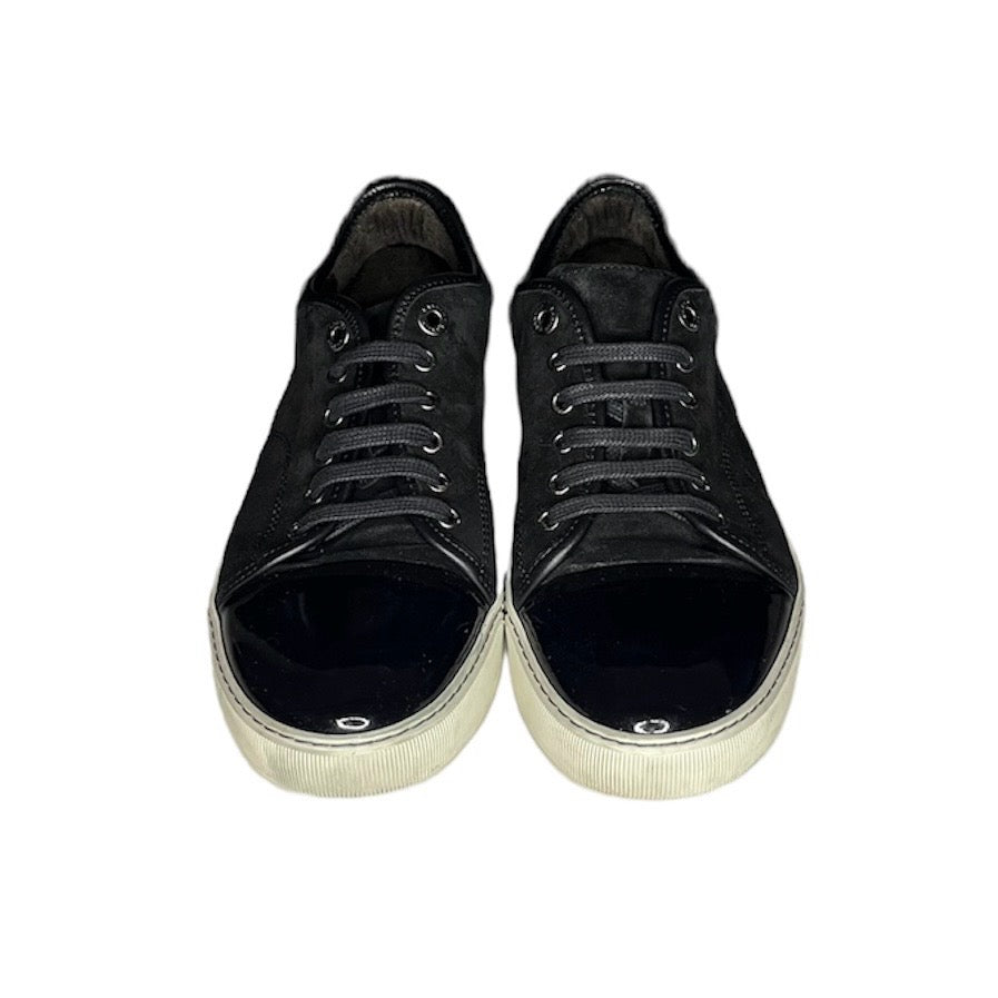 LANVIN BLACK DBB1 CAP TOE SNEAKER / UK 6