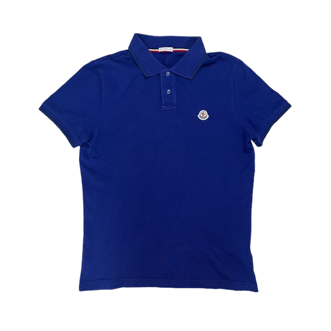 MONCLER BLUE POLO SHIRT / S