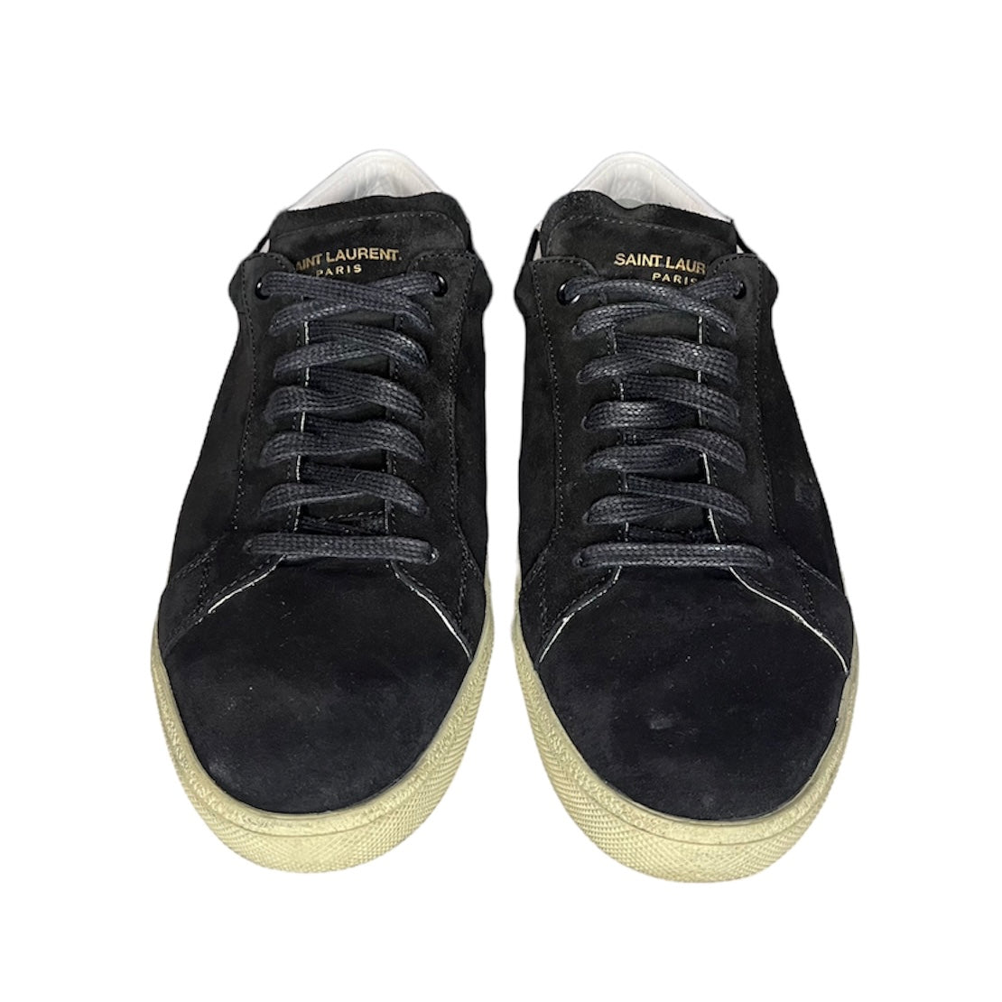 SAINT LAURENT BLACK SUEDE SNEAKER / EU 43