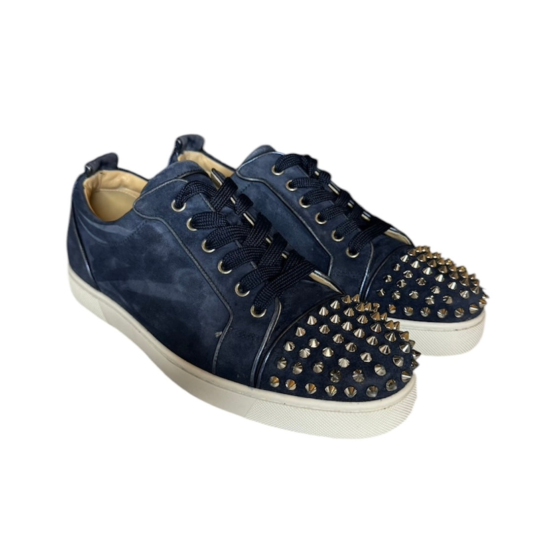 LOUBOUTIN LOUIS JUNIOR SNEAKER BLUE | EU 42