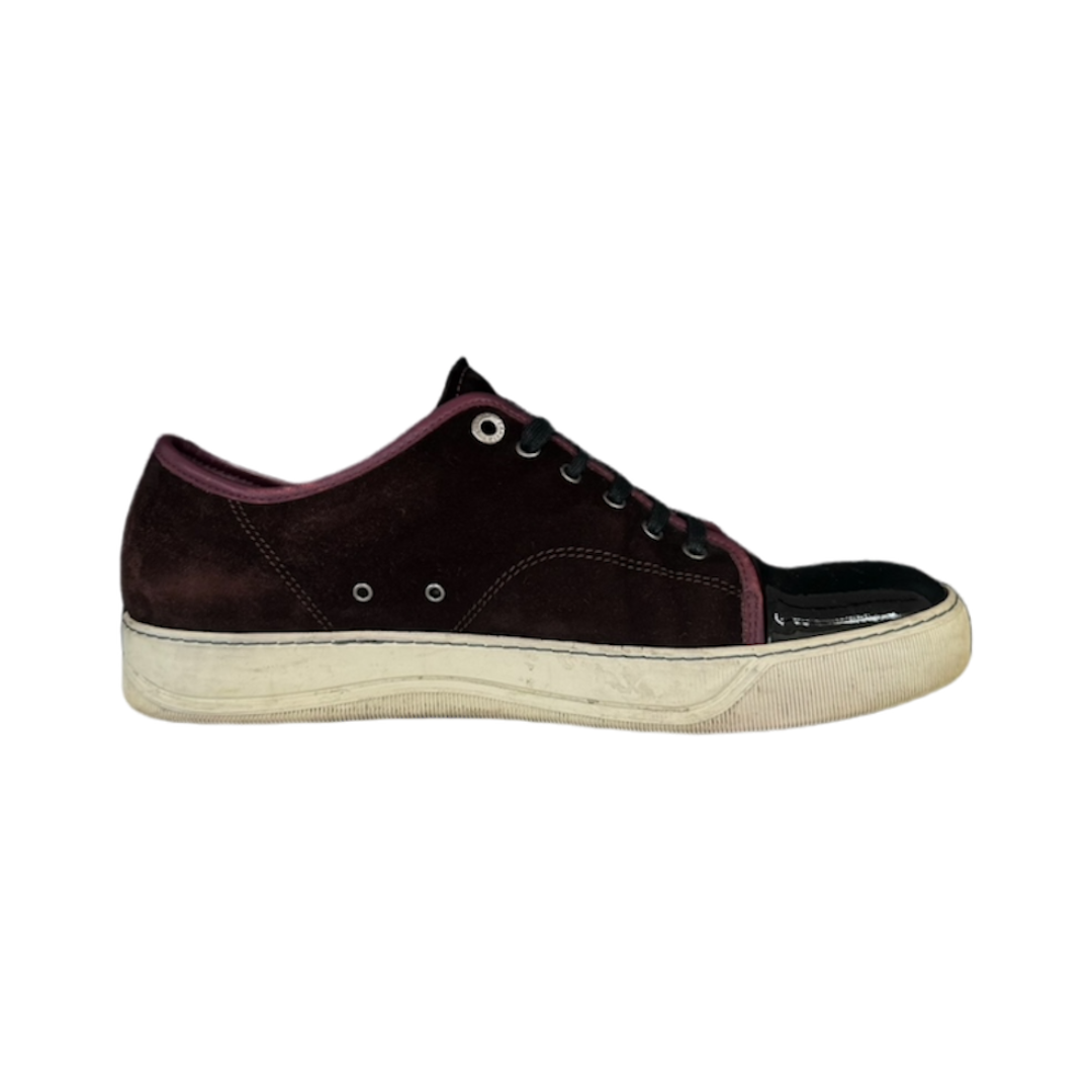 LANVIN DBB1 SUEDE BURGENDY SNEAKERS | EU 43