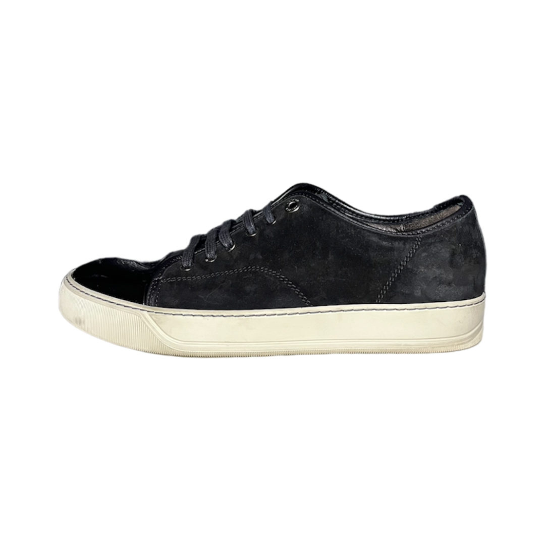 LANVIN BLACK DBB1 CAP TOE SNEAKER / UK 6