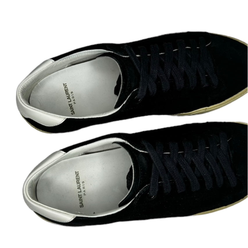 SAINT LAURENT SL 06 BLACK SUEDE SNEAKER / EU 40