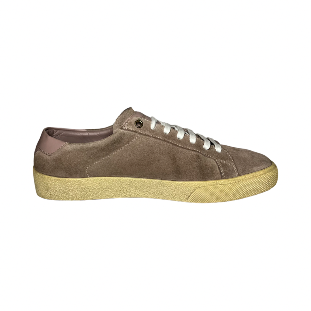 SAINT LAURENT BEIGE SL 06 SUEDE SNEAKER / EU 41