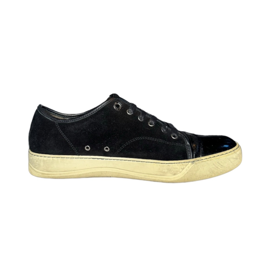 LANVIN BLACK SUEDE DBB1 SNEAKER / UK 8