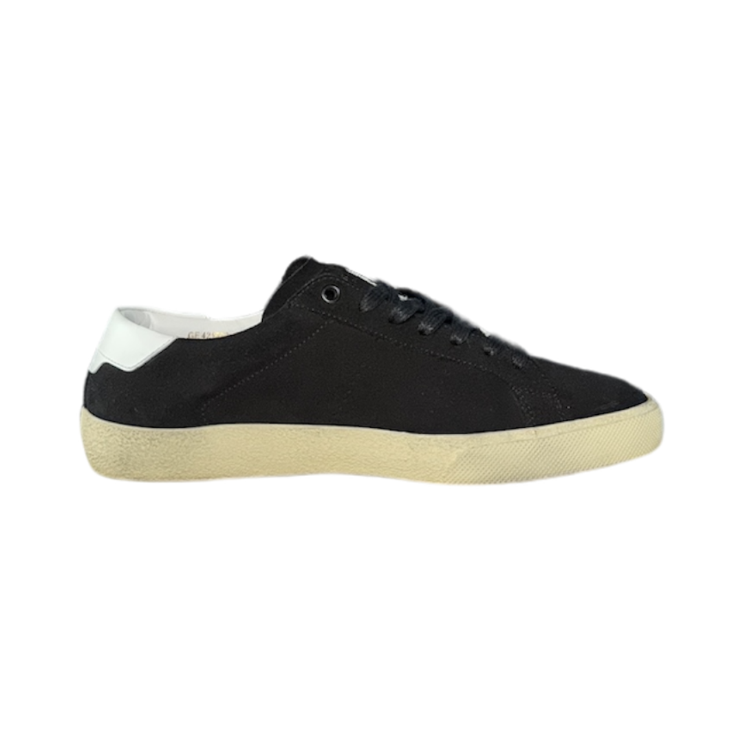 SAINT LAURENT BLACK SL 06 SUEDE SNEAKER / EU 41.5