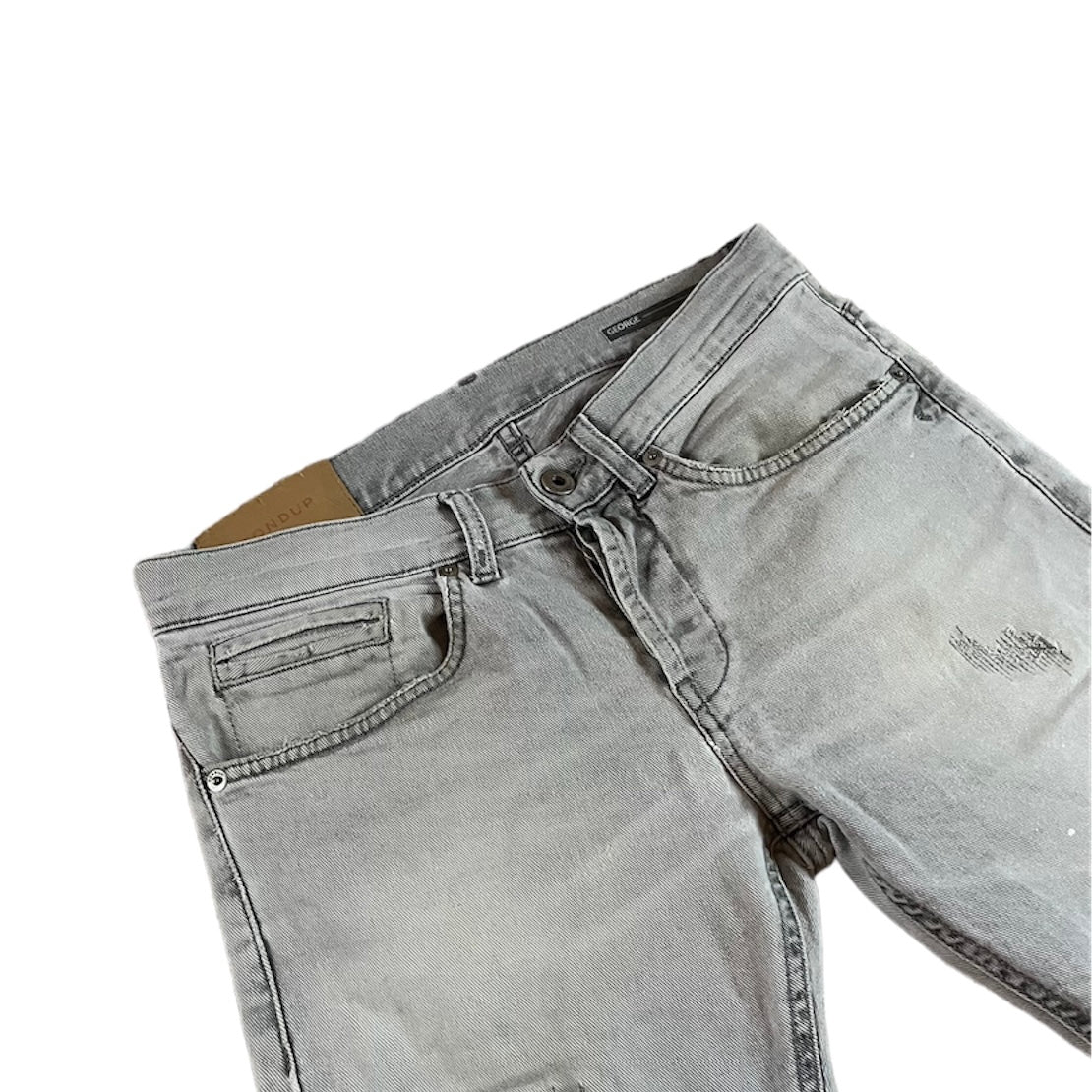 DONDUP LIGHT GREY GEORGE SKINNYFIT JEANS / EU 30