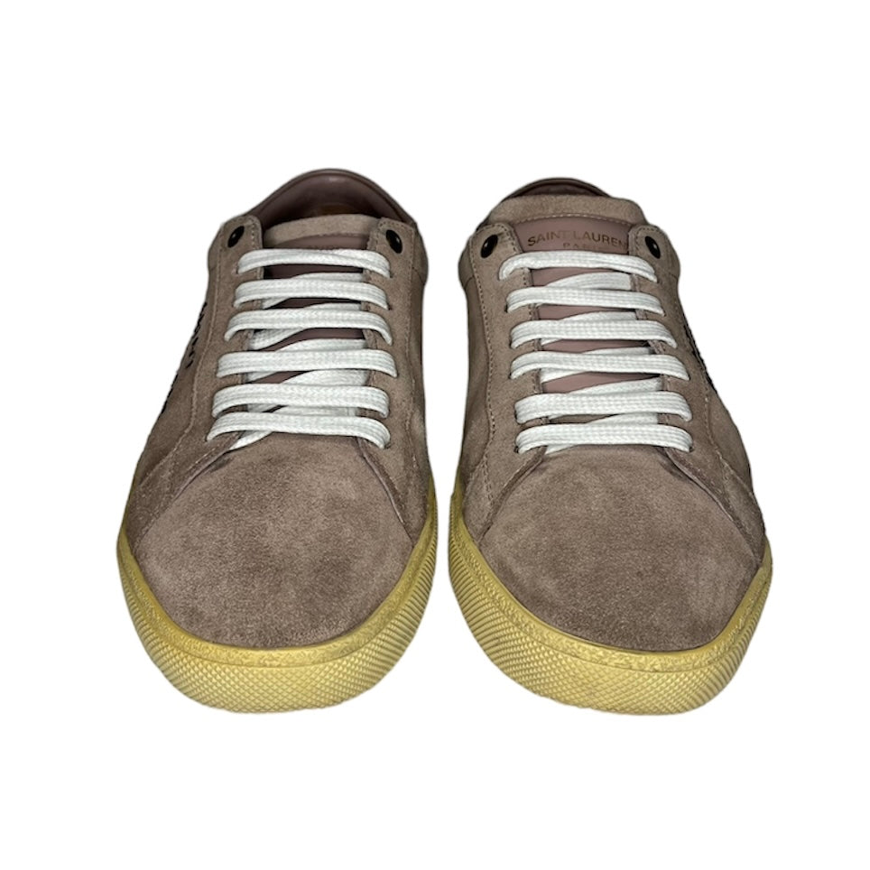 SAINT LAURENT BEIGE SL 06 SUEDE SNEAKER / EU 41