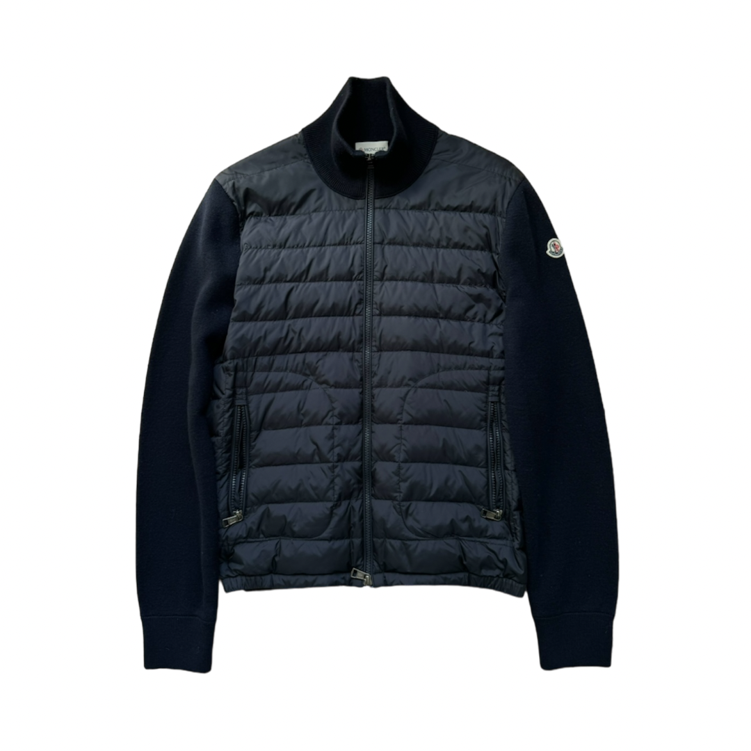 MONCLER BLUE TRICOT CARDIGAN | S