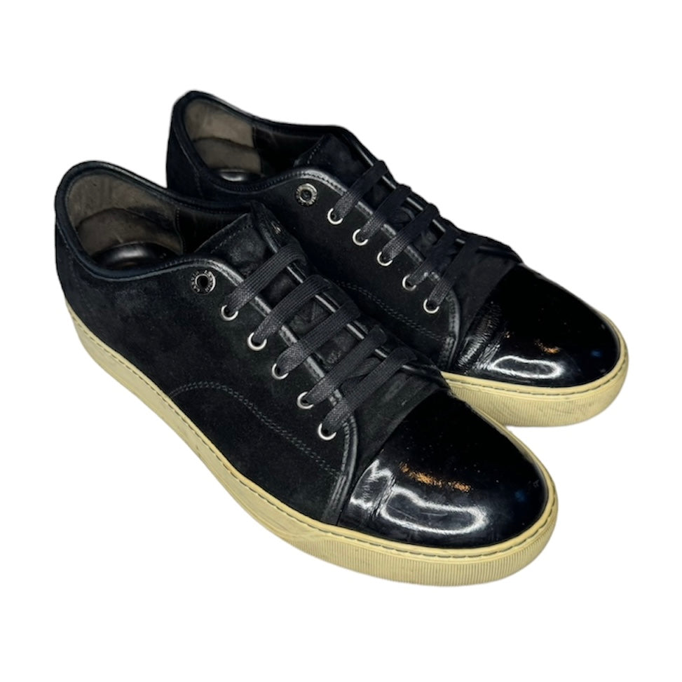 LANVIN BLACK SUEDE DBB1 SNEAKER / UK 8