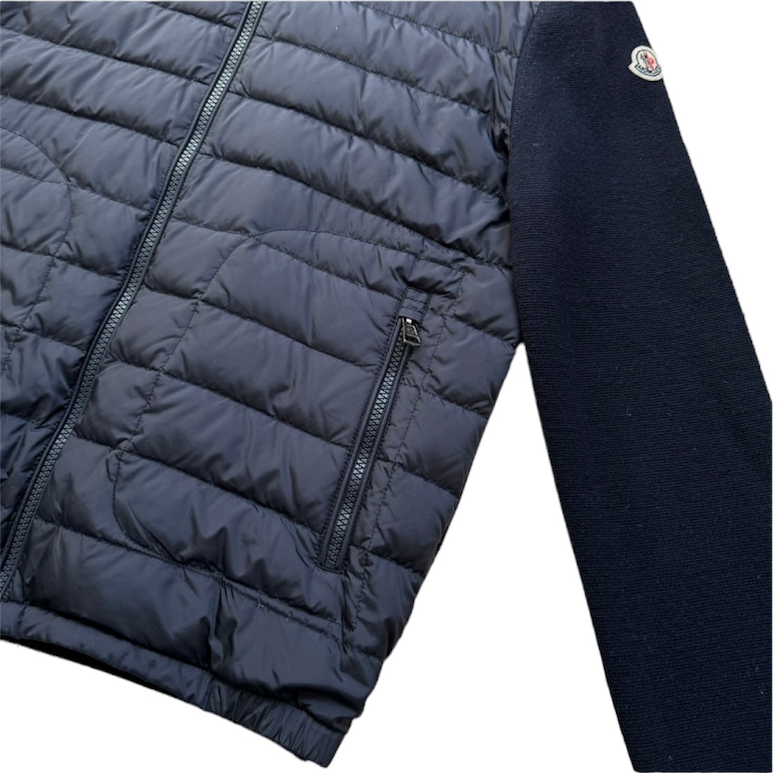 MONCLER BLUE TRICOT CARDIGAN | S