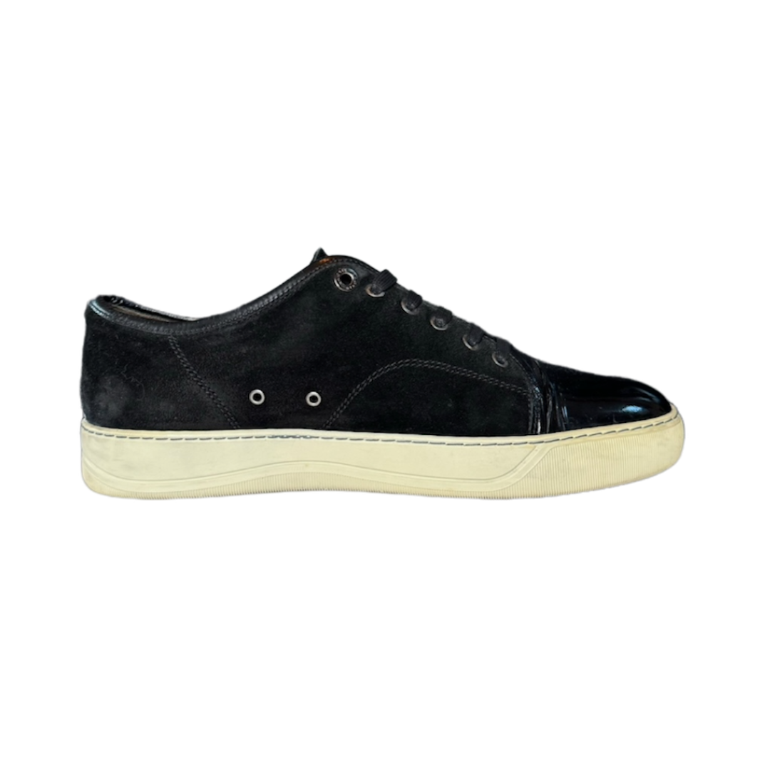 LANVIN BLACK SUEDE DBB1 SNEAKER / UK 7