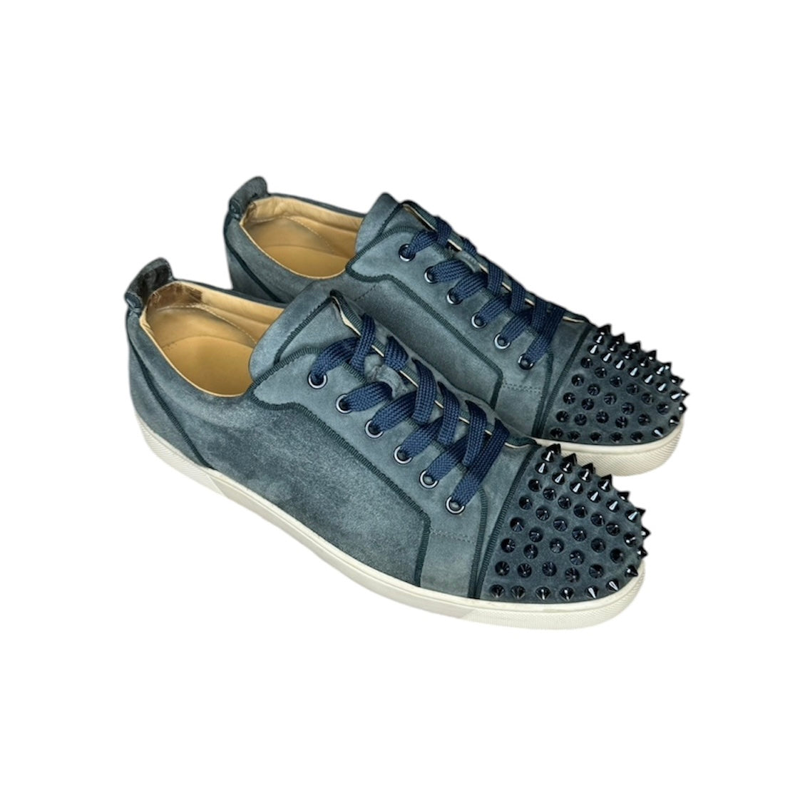 LOUBOUTIN LOUIS JUNIOR SNEAKER WASHED BLUE | EU 42.5