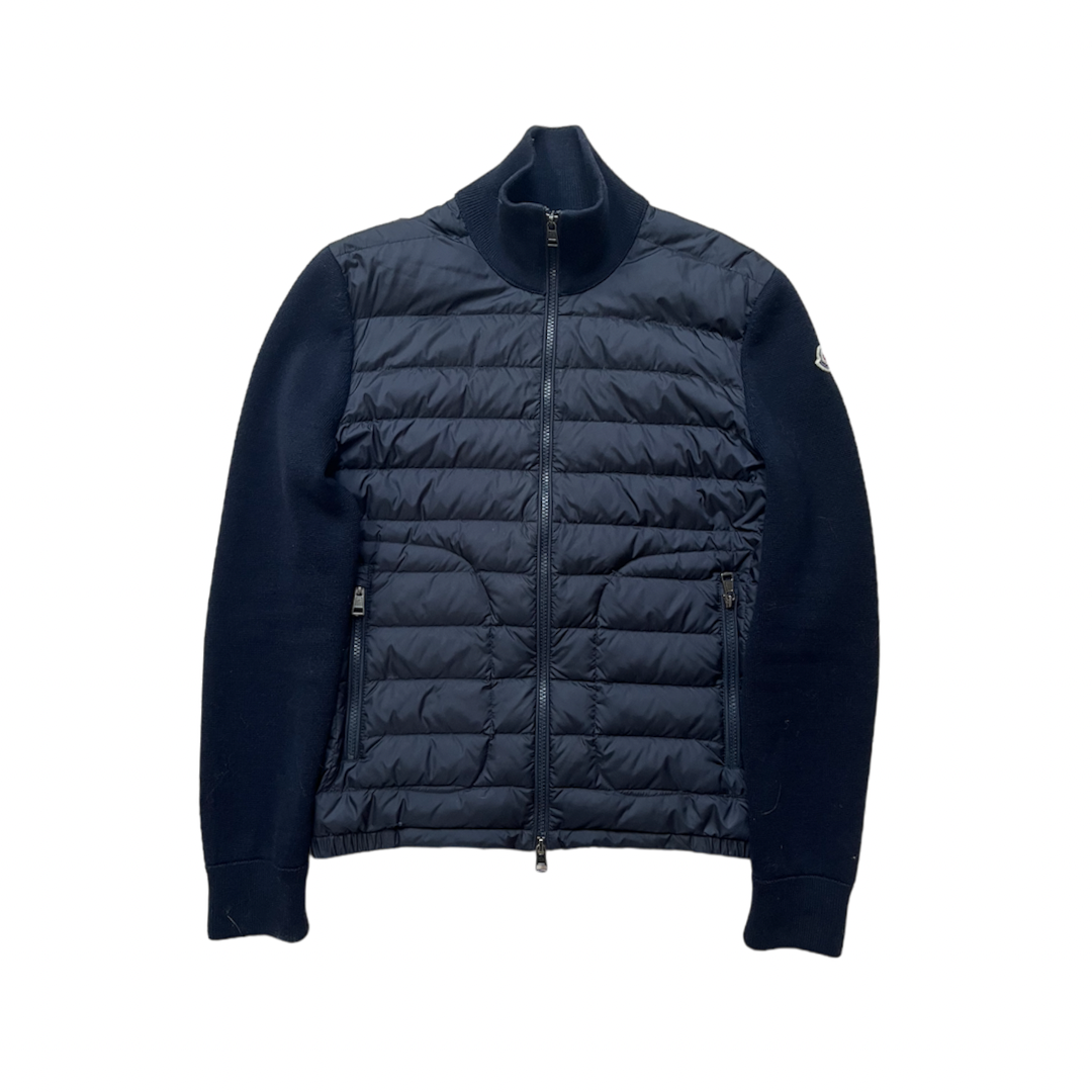 MONCLER NAVY TRICOT CARDIGAN / S