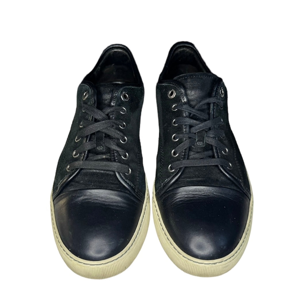 LANVIN BLACK DBB1 SUEDE SNEAKER / UK 8