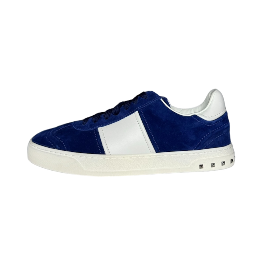 VALENTINO ROYAL BLUE FLYCREW SUEDE SNEAKER | EU 40