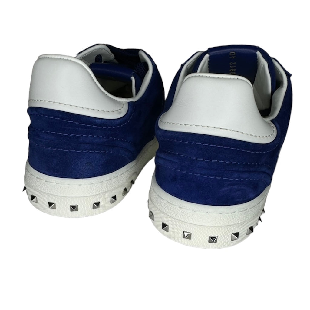 VALENTINO ROYAL BLUE FLYCREW SUEDE SNEAKER | EU 40