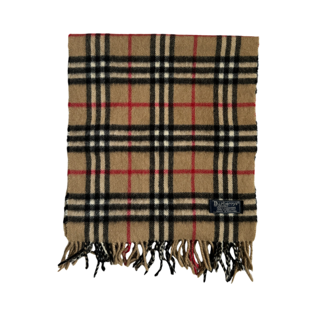 BURBERRY CASHMERE SCARF BEIGE