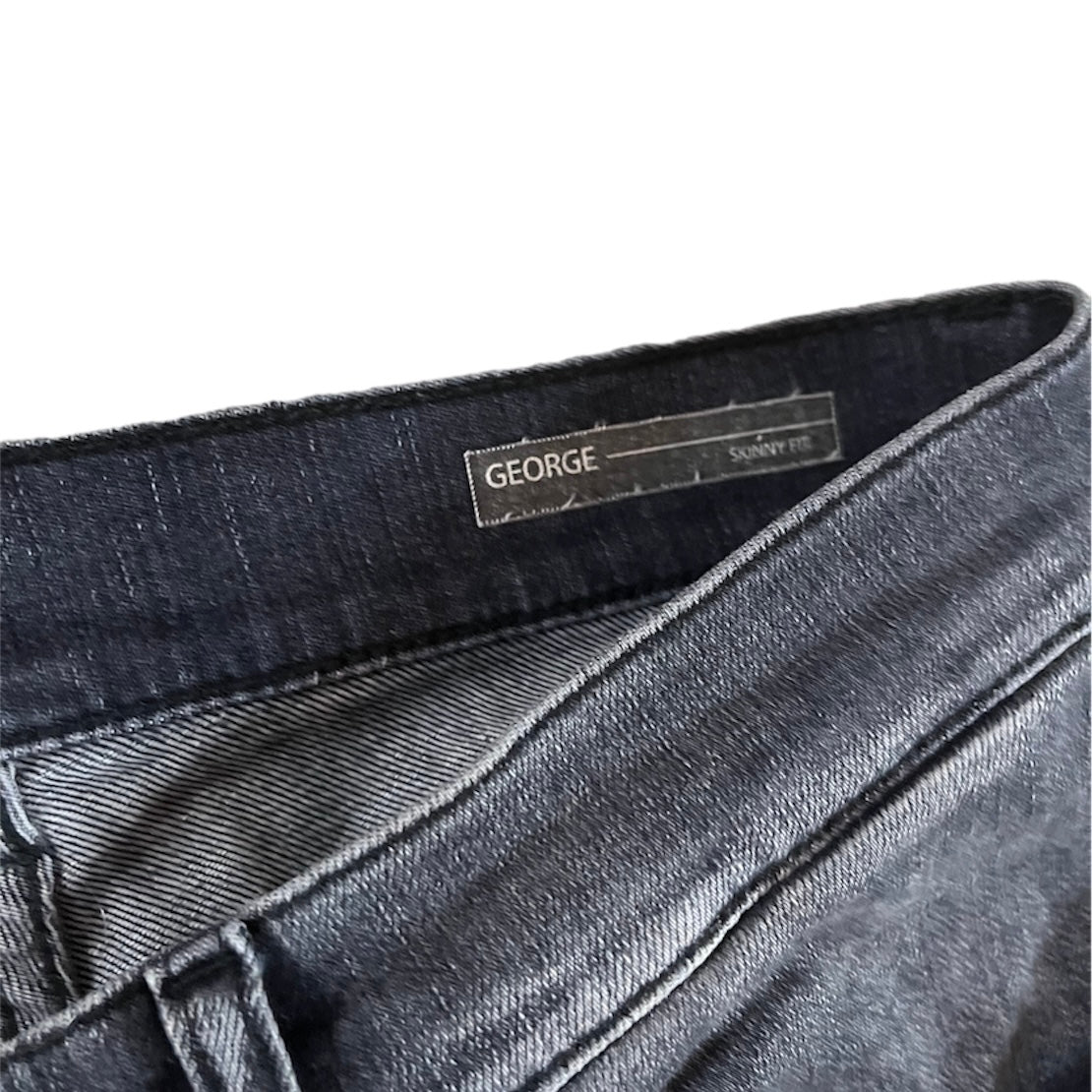 DONDUP BLACK GEORGE SKINNYFIT JEANS / EU 30