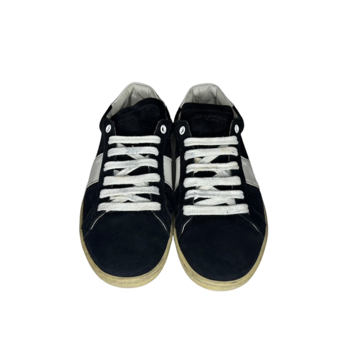 SAINT LAURENT NAVY SL 02 SUEDE SNEAKER | EU 42