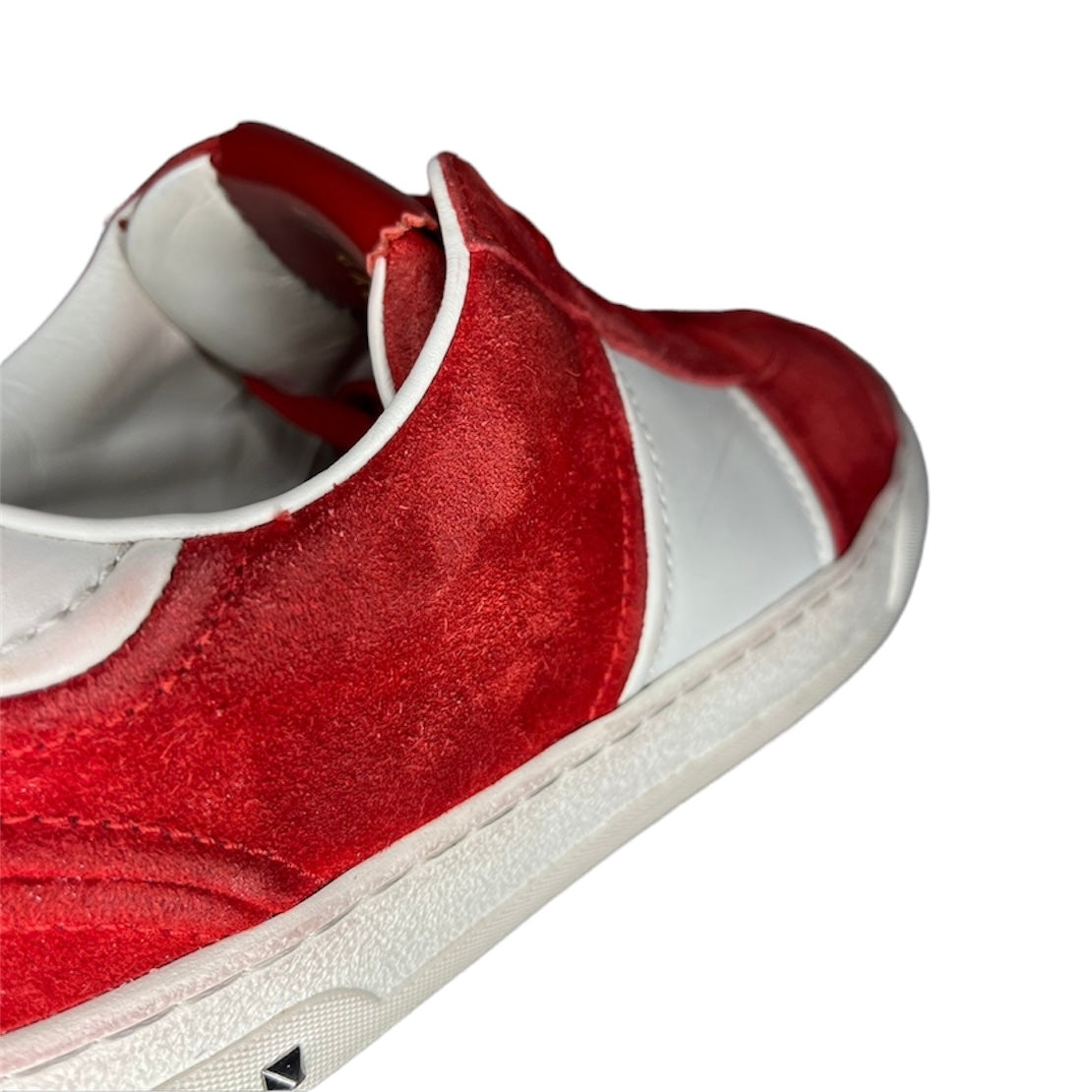 VALENTINO RED FLYCREW SUEDE SNEAKER / EU 41