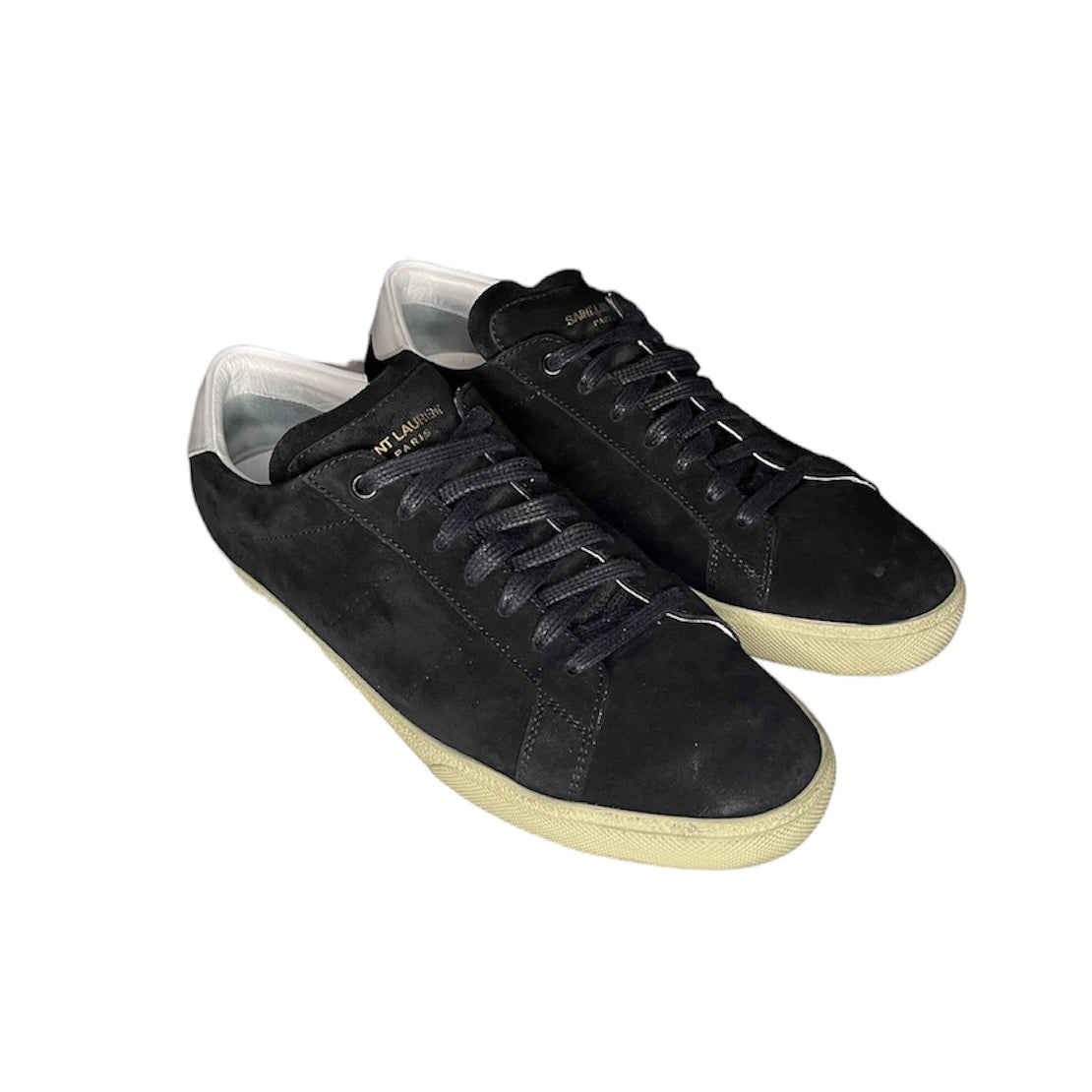 SAINT LAURENT BLACK SUEDE SNEAKER / EU 43