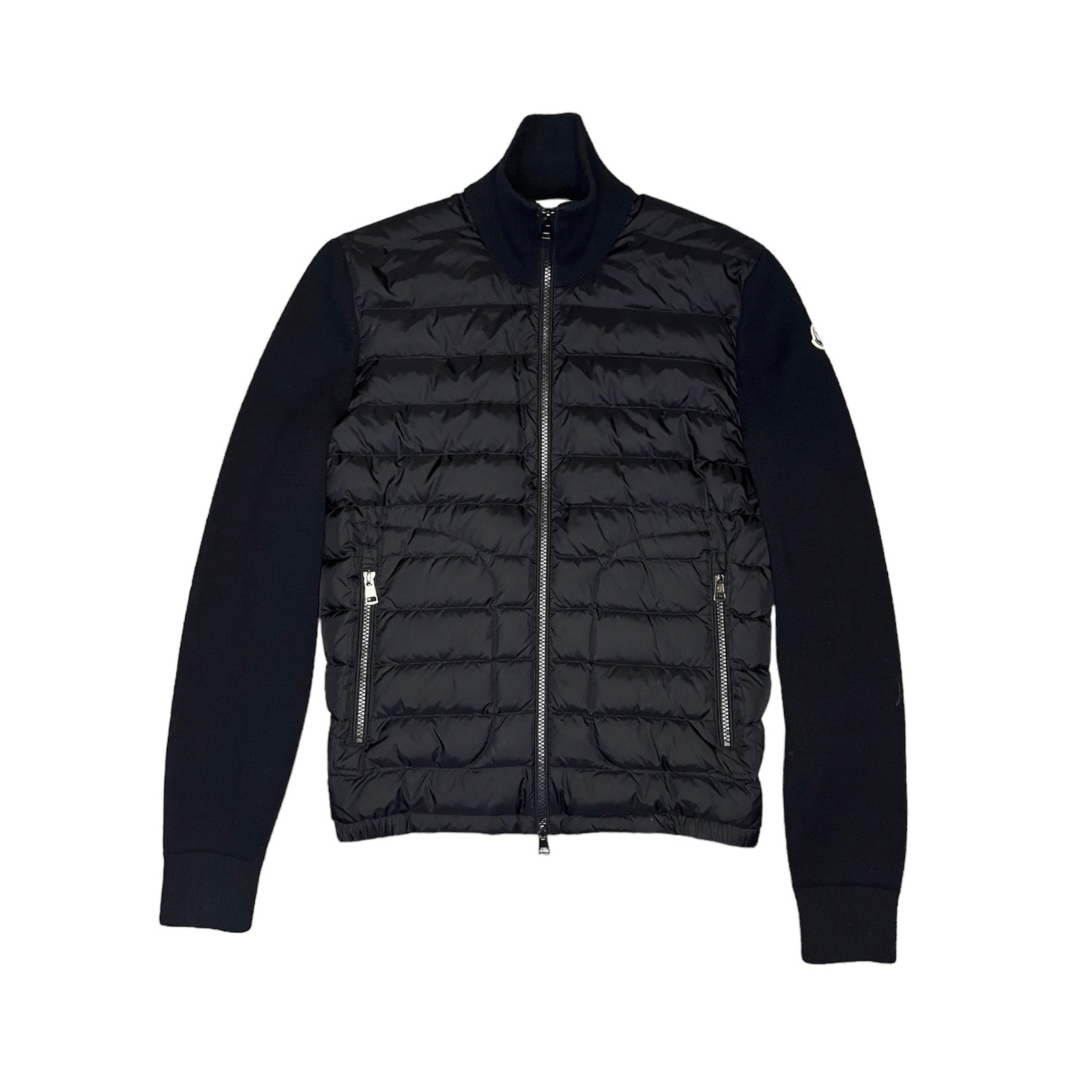 MONCLER BLACK TRICOT CARDIGAN / S