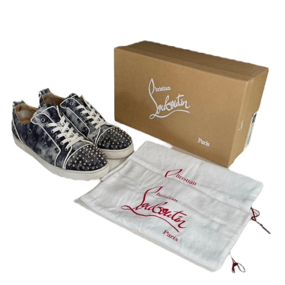 LOUBOUTIN LOUIS JUNIOR ORLATO SPIKES SNEAKER / EU 44.5