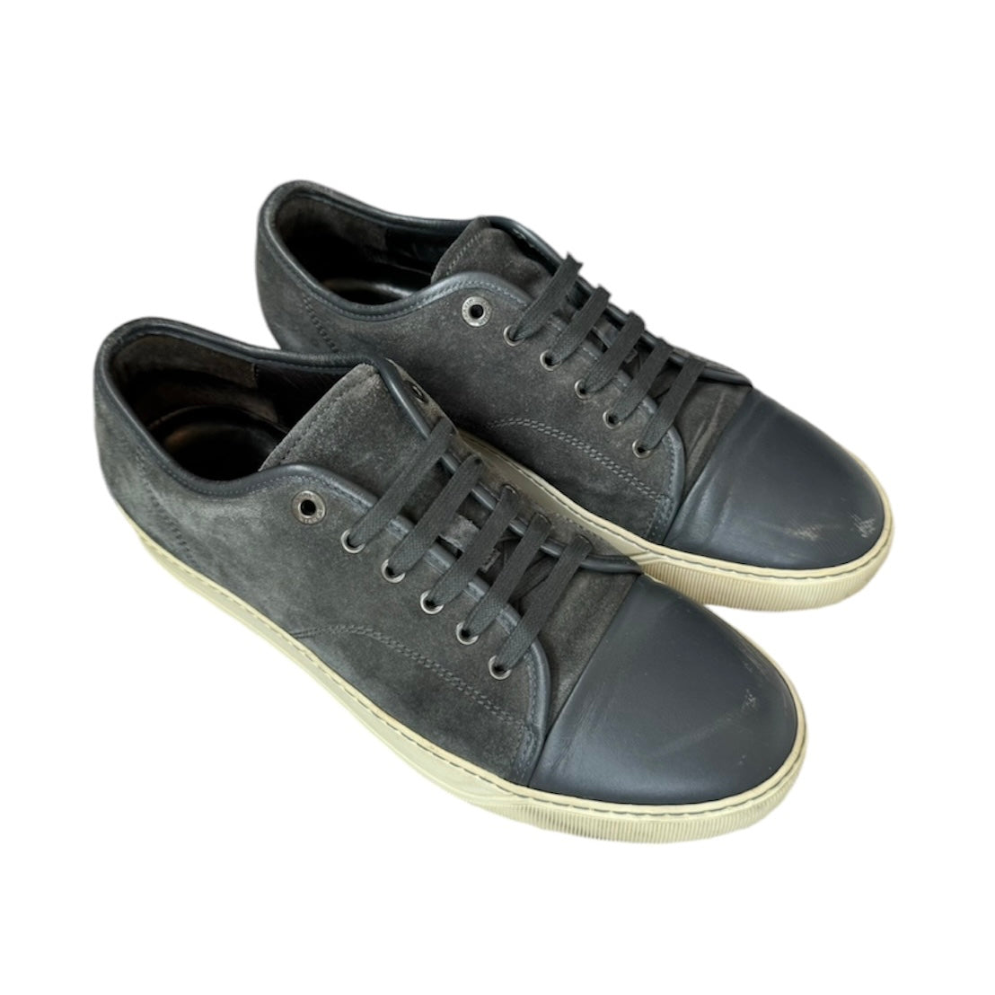 LANVIN DBB1 CAP TOE SNEAKER ELEPHANT GREY | EU 43